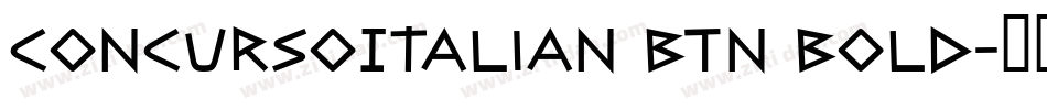 ConcursoItalian BTN Bold字体转换